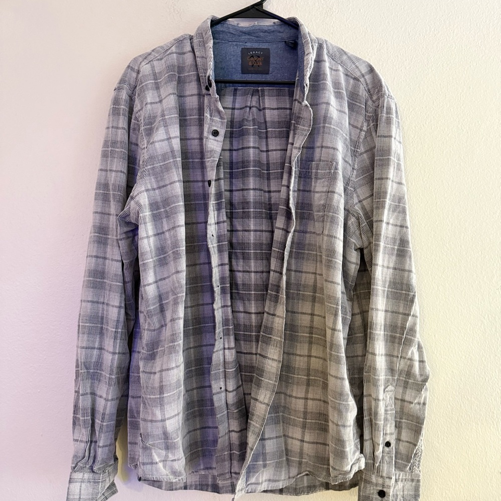 Legacy Men’s Plaid Button-Up Shirt